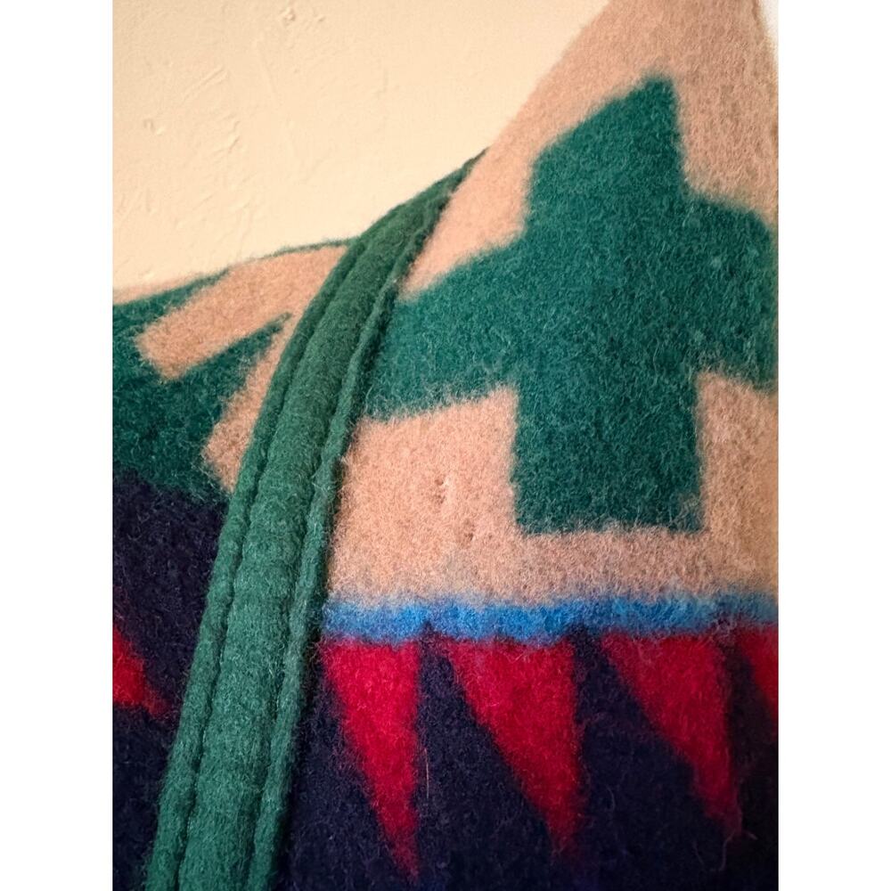 Vintage Pendleton Beaver State Southwestern Wool Blanket Jacket Coat XL - Picture 8 of 8